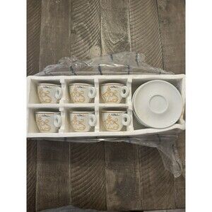 Illy Collection 1994 SIMONE MEENTZEN Espresso CUP & SAUCER Lot RICHARD GINORI‎